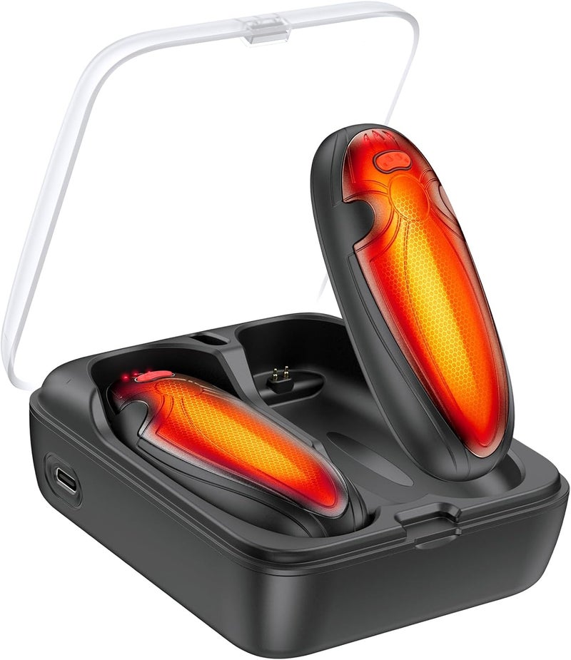 Tenvolti Hand Warmers Rechargerable 2 Pack - 14000mAh Electric AI Handwarmers with Charging Case, Magnetic 2 in 1 Pocket Heater, Gifts for Women/Men/Golf/Hunting/Travel/Camping Accessories - Image 1